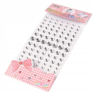 KAMYCZKI KRYSZTAŁKI SAMOPRZYLEPNE CRYSTAL Ø6-12 MM 91SZT.