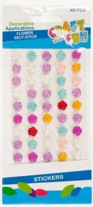 KAMYCZKI RÓŻYCZKI SAMOPRZYLEPNE MIX 45 SZT. 11MM