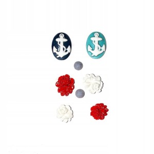 DEKORY SAMOPRZYLEPNE 8 SZT. MARINE