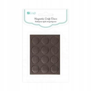 NAKLEJANE DYSKI MAGNETYCZNE 1,27 CM 12 SZT.