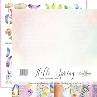HELLO SPRING ZESTAW PAPIERÓW DO SCRAPBOOKINGU 30X30CM 10 ARKUSZY 