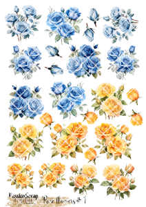 FLOWERS ROSE #01 WYDRUK A4