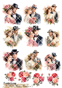 ROSES&PEOPLE#1 GRAPHICS WYDRUK A4