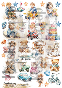 TOYS#1 GRAPHICS PRINTABLE DIGITAL A4