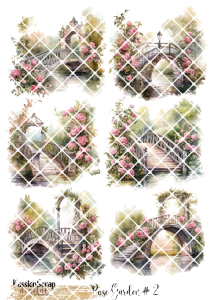 ROSE GARDEN#2 GRAPHICS PRINTABLE DIGITAL A4