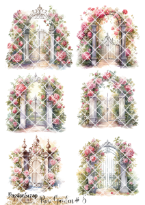 ROSE GARDEN#5 GRAPHICS PRINTABLE DIGITAL A4