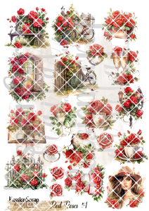 RED ROSES #1 WYDRUK A4