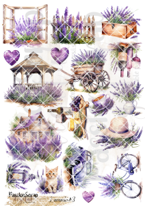 LAVENDER#3 GRAPHICS PRINTABLE DIGITAL A4