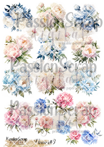 FLOWERS #09 PEONY WYDRUK A4