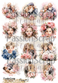 PEONY#3 GRAPHICS PRINTABLE DIGITAL A4 