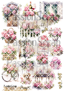 PEONY#1 GRAPHICS WYDRUK A4