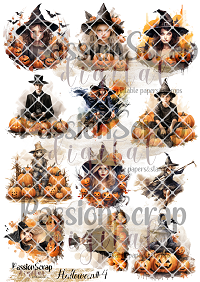 HALLOWEEN#4 GRAPHICS PRINTABLE DIGITAL A4