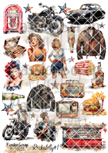 ROCKABILLY#1 GRAPHICS WYDRUK A4