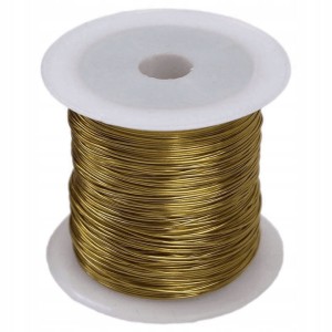 DRUT DRUCIK DEKORACYJNY ZŁOTY 30M FLORYSTYCZNY