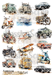 VEHICLES#1 GRAPHICS WYDRUK A4