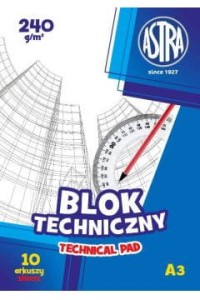 BLOK TECHNICZNY A3 240G 10ARK.