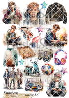 TEENAGER#2 GRAPHICS PRINTABLE DIGITAL A4