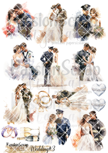 WEDDING #03 GRAPHICS WYDRUK A4