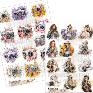 PHOTO GRAPHICS PRINTABLE DIGITAL A4 ZESTAW