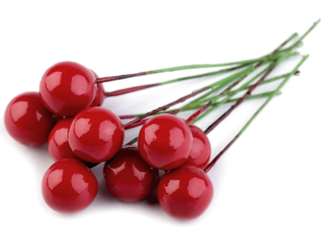 SZTUCZNA JARZĘBINA CZERWONA 12MM 20SZT.