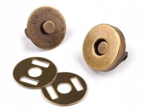 ZAPIĘCIE MAGNETYCZNE MOSIĄDZ 14MM 10 KOMPLETÓW