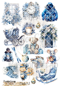 WINTER#3 PRINTABLE DIGITAL GRAPHICS