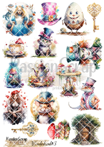 WONDERLAND #3 WYDRUK A4