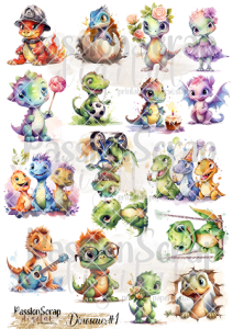 DINOSAUR#1 GRAPHICS WYDRUK A4