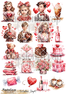 VALENTINE'S DAY#1 GRAPHICS WYDRUK A4