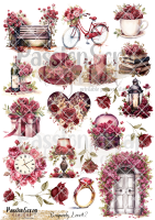 BURGUNDY LOVE#2 GRAPHICS WYDRUK A4