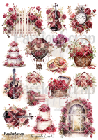 BURGUNDY LOVE#3 GRAPHICS WYDRUK A4