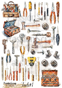 TOOLS#1 GRAPHICS PRINTABLE DIGITAL A4