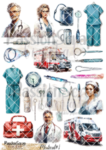 MEDICAL#1 GRAPHICS PRINTABLE DIGITAL A4