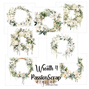 WREATH#4 GRAPHICS PRINTABLE DIGITAL