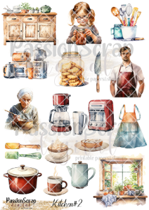 KITCHEN#2 GRAPHICS PRINTABLE DIGITAL A4