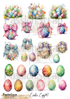 EASTER EGG#1 GRAPHICS PRINTABLE DIGITAL A4
