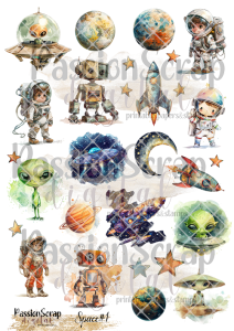 SPACE#1 GRAPHICS WYDRUK A4