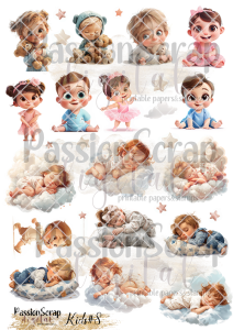 KIDS#8 GRAPHICS PRINTABLE DIGITAL A4