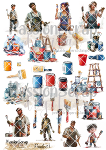 PAINTER#1 GRAPHICS PRINTABLE DIGITAL A4