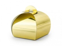 PUDEŁECZKA 6x6x5,5CM ZŁOTY 10SZT.