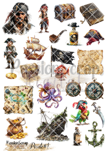 PIRATE#1 GRAPHICS WYDRUK A4