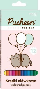 KREDKI OŁÓWKOWE 12 KOLORÓW PUSHEEN