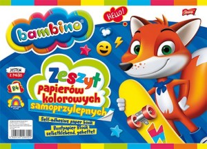 ZESZYT PAPIERÓW KOLOROWYCH SAMOPRZYLEPNYCH B4 8 KARTEK