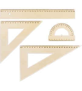 ZESTAW GEOMETRYCZNY 4 ELEMENTY  GR-868