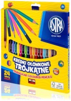 KREDKI OŁÓWKOWE TRÓJKĄTNE 24SZT.