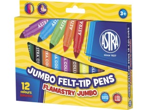 FLAMASTRY OKRĄGŁE JUMBO 12K