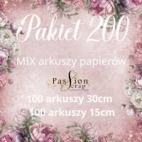 PAKIET PASSIONSCRAP 200 ARKUSZY MIX