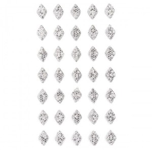KRYSZTAŁKI SAMOPRZYLEPNE 35 SZT. DIAMENTY