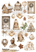 COZY CHRISTMAS#3 GRAPHICS PRINTABLE DIGITAL A4