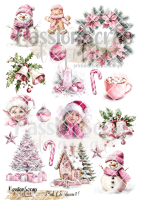 PINK CHRISTMAS#1 GRAPHICS WYDRUK A4
